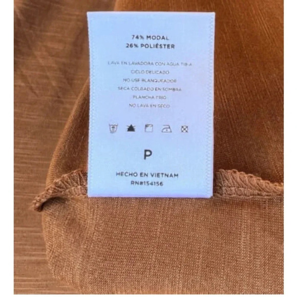 Mod Ref Women's Size Medium Heather Rust Short Sleeve Relaxed V-Neck Tee New - Picture 5 of 6